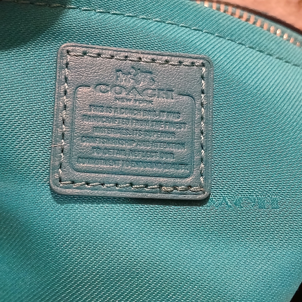Coach Vibrant Blue Crossbody Bag and Wallet - Picture 8 of 16